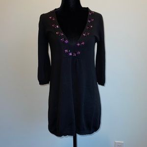 Vneck sweater dress. Size S